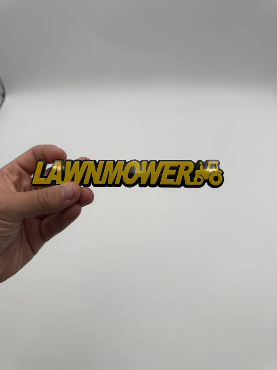 Finished LAWNMOWER badge