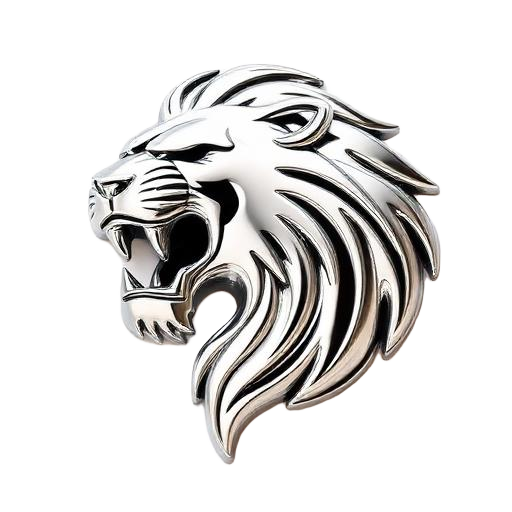 Custom mascot chrome badge